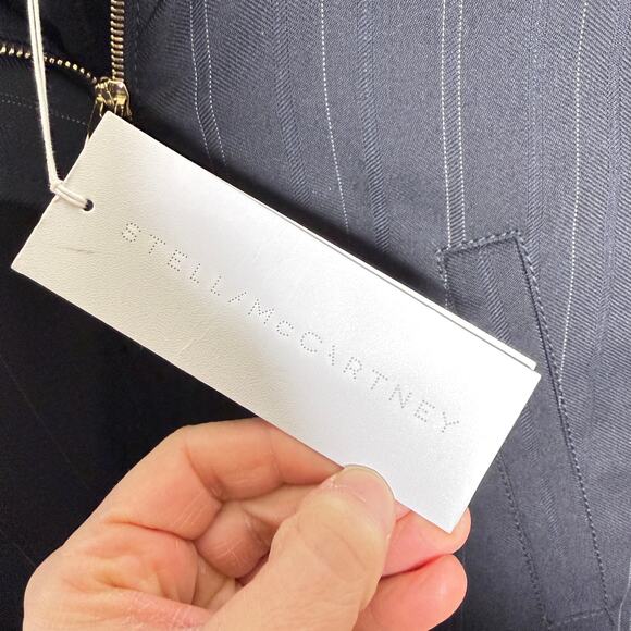 Stella McCartney Wool Black Stripe Puffer Made in Italy 36 NEW - Picture 15 of 16